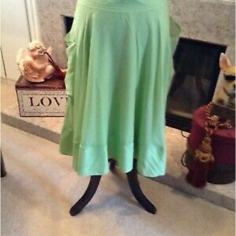 DKNY Silk Cotton Midi Skirt Summer